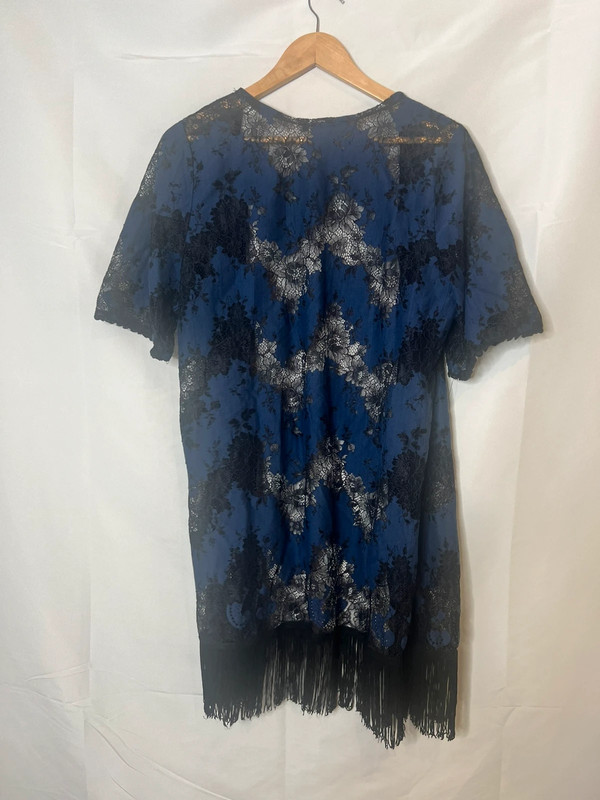 Sweet Rain Navy blue Fringe Lace Kimono |50%off•bundles 4