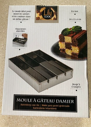 Lily Cook Bakvorm Cakevorm Dambordvorm, merk: LILY COOK, staat: Nieuw met prijskaartje, € 3,00, € 3,85 inclusief Kopersbescherming