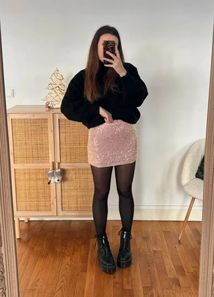 Jupe à sequins, marca: Boutique Parisienne, estado: Muito bom, tamanho: M / 38 / 10, €20.00, €21.70 inclui Proteção do Comprador Pro