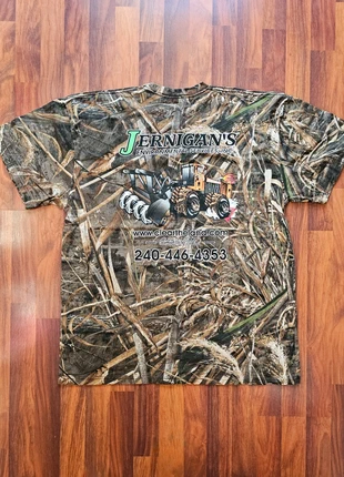 Real TreeCamo Deer Tractor Print Russell's Outdoors Real Tree Tshirt, brand: Russell Outdoors, condition: Very good, size: XXL, £22.50, £24.33 includes Buyer Protection