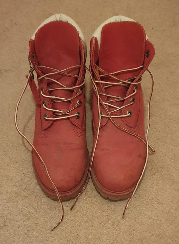 All red deals timberlands boots