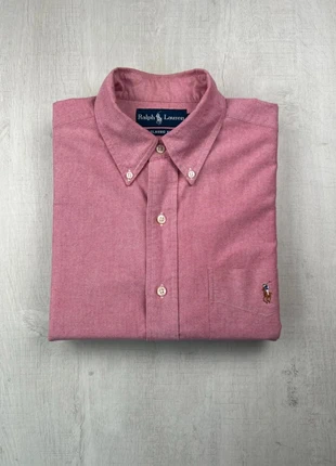 Chemise Ralph Lauren rose col boutonné coton Oxford logo brodé M homme classic fit élégante, marque: Ralph Lauren, état: Bon état, taille: M, 30,00 €, 32,20 € Protection acheteurs (Pro) incluse
