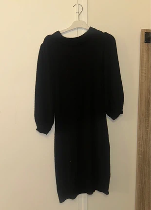 Robe noire manches 3/4 bouffantes col rond douce et chaude - taille M, brand: Pimkie, condition: Very good, size: M / 38 / 10, €6.00, €7.00 includes Buyer Protection