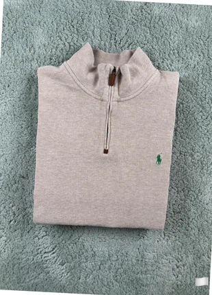 1/4 zip col camionneur Ralph Lauren beige Logo vert Taille XXL, brand: Ralph Lauren, condition: Very good, size: XXL, €40.00, €42.70 includes Buyer Protection Pro