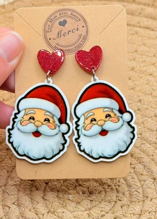 Boucles d’oreilles père Noël, marque: les choses chouettes, état: Très bon état, 6,00 €, 7,00 € Protection acheteurs (Pro) incluse