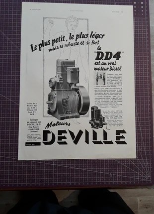 Affiche deville de 1935, brand: Deville, condition: Good, €2.50, €3.33 includes Buyer Protection