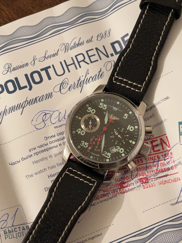 Montre Poljot pilot berkut chronograph Vinted