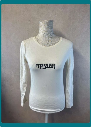 Haut blanc manches longues logo brodé – Ana Sousa – Taille M – Lot MI31, brand: Ana Sousa, condition: Very good, size: M / 38 / 10, €9.00, €10.15 includes Buyer Protection Pro