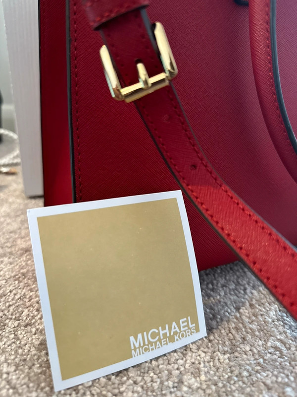 Michael Kors large Red leather bag Vinted