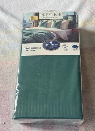 Drap housse 140x190 cm – Prestige – 100% coton, marca: prestige, estado: Novo sem etiquetas, tamanho: Casal (135–140 cm x 190–200 cm), €5.90, €6.90 inclui Proteção do Comprador Pro