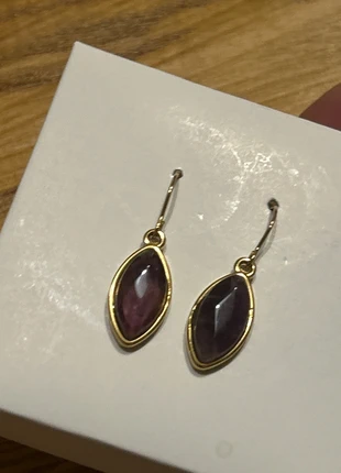Boucles d’oreilles améthyste, marque: Action, état: Neuf avec étiquette, 2,50 €, 3,33 € Protection acheteurs incluse