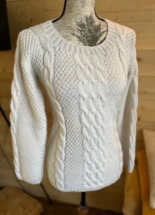 Pull tricot fait main laine doux Femme printemps torsades Irlandais 34 36, marke: Fait Main, zustand: Sehr gut, größe: Einheitsgröße, 20,00 €, 21,70 € inklusive Vinted-Käuferschutz