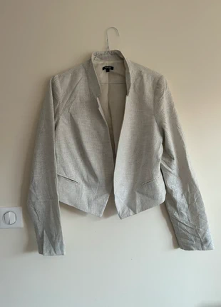 Veste pailletée grise/blanche, marque: Apt. 9, état: Très bon état, taille: XXL / 44 / 16, 2,00 €, 2,80 € Protection acheteurs incluse