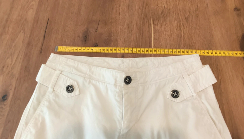 Pantalon large en coton  blanc 5