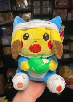 Peluche Pokémon Pikachu poncho ronflex, brand: Pokémon, condition: Very good, size: Preemie, up to 44cm, €10.00, €11.20 includes Buyer Protection