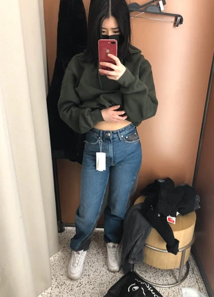 Bershka denim two toned pants, marca: Bershka, estado: Muito bom, tamanho: S / 36 / 8, €3.00, €3.85 inclui Proteção do Comprador