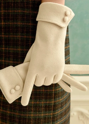 Gants beige chic – Style anglais & coréen | Index tactile | Taille unique, condition: New with tags, size: One size, €25.00, €26.95 includes Buyer Protection