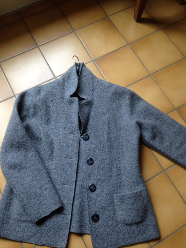 cherche veste femme en laine bouillie