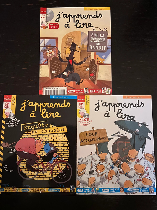 Lot de 4 livres j'apprends à lire