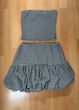 Ensemble jupe top à carreaux, brand: ASOS Design, condition: Very good, size: XS / 34 / 6, €28.00, €30.10 includes Buyer Protection