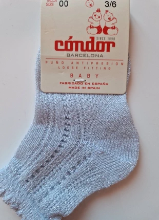 Chaussettes argentées ajourées Cóndor, brand: Cóndor, condition: New with tags, size: EU 16 - 18, €2.00, €2.80 includes Buyer Protection