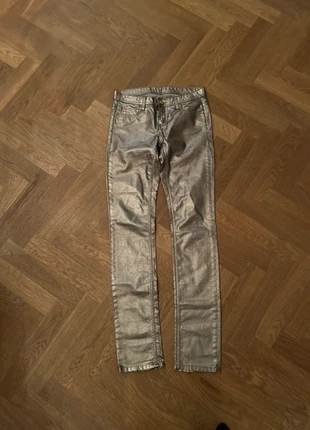 Silver Low Waisted Pants, marke: Faith Connexion, zustand: Sehr gut, größe: S / 36 / 8, 12,00 €, 13,30 € inklusive Vinted-Käuferschutz