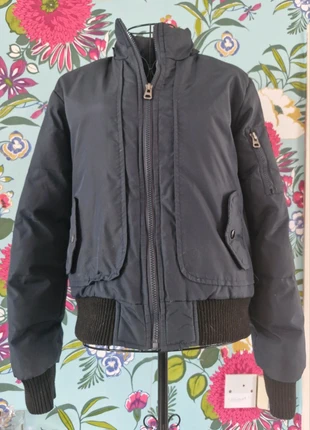 Navy bomber jacket - aged 12, brand: free denim, condition: Good, size: 12 years / 152 cm, €5.00, €5.95 includes Buyer Protection