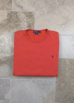 Sweat Ralph Lauren - Homme XL - Orange corail logo bleu - Troué, marque: Ralph Lauren, état: Satisfaisant, taille: XL, 20,00 €, 21,70 € Protection acheteurs (Pro) incluse