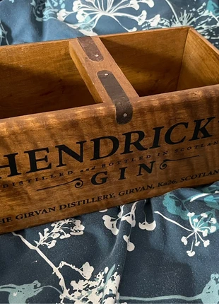 hendrick’s gin wooden crate storage box chest tray trunk rustic vintage bar pub, condition: Like new, £45.00, £47.95 includes Buyer Protection
