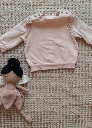 Roze trui met frulletjes, merk: Cuddles & Smiles, staat: Goed, maat: 3-6 maanden / 62 cm, € 2,00, € 2,80 inclusief Kopersbescherming