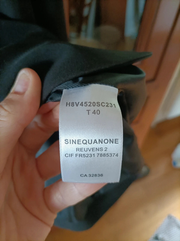 Veste costard noire Sinéquanone t40 4