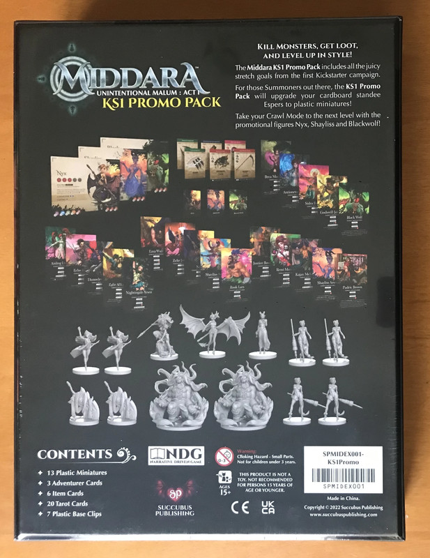 Middara: Unintentional Malum Act 1 KS1 Promo Pack - Kickstarter - Nuovo New 2