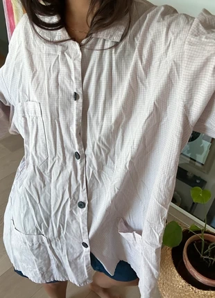 Chemise vintage rose pale à carreaux, marca: Vintage, estado: Muito bom, tamanho: XXL / 44 / 16, €5.00, €5.95 inclui Proteção do Comprador
