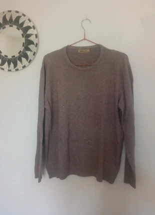 Jersey marrón topo talla curvy, merk: Local, staat: Heel goed, maat: XXL / 44 / 16, € 5,00, € 5,95 inclusief Kopersbescherming