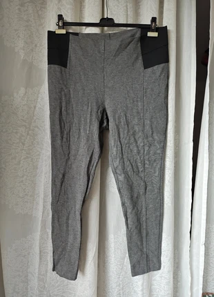 Esmara Leggings – anthrazit meliert, mit schwarzen Einsätzen, Gr. 52, merk: Esmara, staat: Heel goed, maat: 6XL / 52 / 24, € 5,00, € 5,95 inclusief Kopersbescherming