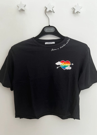 Maglia nera corta, marque: Alcott, état: Neuf sans étiquette, taille: M / 38 / 10, 6,00 €, 7,00 € Protection acheteurs incluse