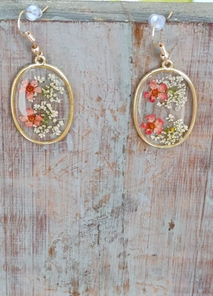 Boucle d'oreilles bohème fleurs sechees, état: Neuf sans étiquette, 9,00 €, 10,15 € Protection acheteurs incluse