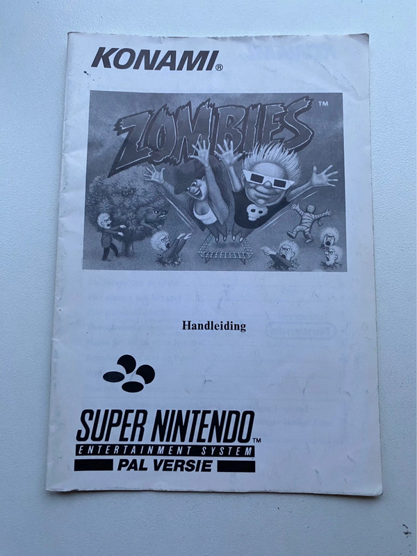 Super Nintendo Snes Manual Zombies 1
