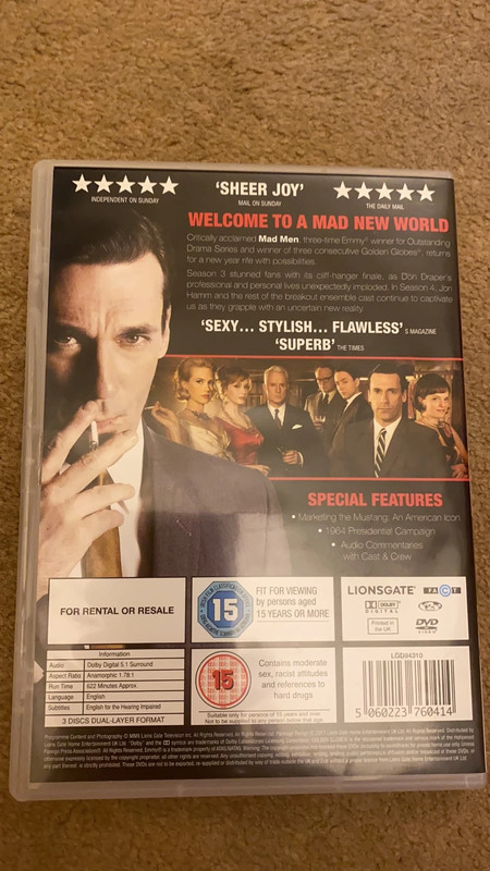 Mad Men season 4 box set dvd - Vinted