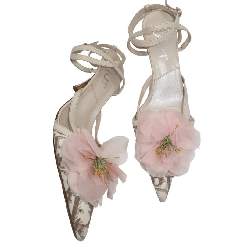 Christian Dior Trotter Flower Mules 1