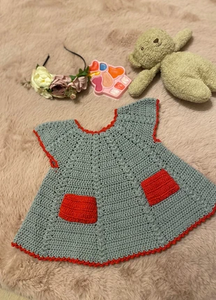 Crochet Dress , brand: A baby, condizioni: Nuovo senza cartellino, taglia: 3-6 mesi / 62 cm, €5.00, €5.95 include la Protezione acquisti