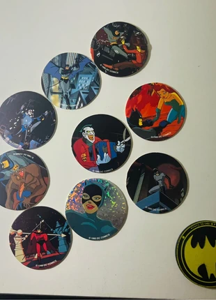 10 Vintage 1995 DC Comics Batman Pogs Milkcaps Set incl Slammer The Animated Series, marque: Waddingtons, état: Très bon état, 8,00 €, 9,10 € Protection acheteurs incluse