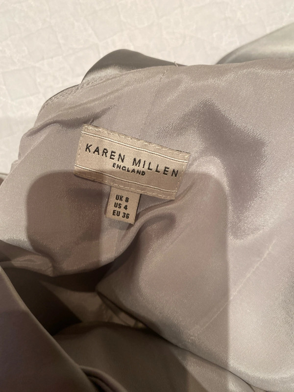 Vestido prateado Karen millen 3