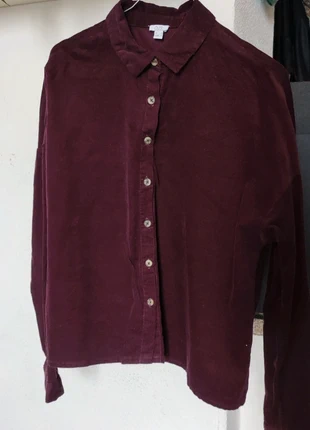 Camicia crop bordeaux OVS, brand: OVS, condizioni: Ottime, taglia: S / IT 40 / EU 36, €5.00, €5.95 include la Protezione acquisti