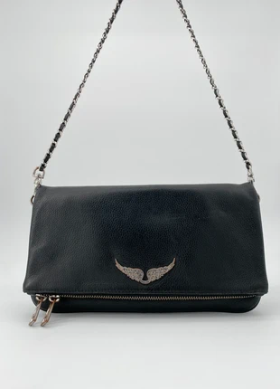 Sacs à Bandoulière Zadig & Voltaire ROCK en cuir noir, merk: Zadig & Voltaire, staat: Goed, € 89,00, € 94,15 inclusief Kopersbescherming Pro