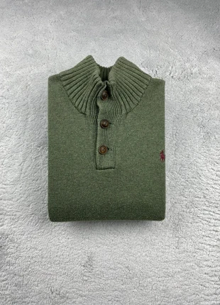 Pull col montant/camionneur bouton bois Polo Ralph Lauren Vert Kaki logo brodé Rouge Bordeaux M, brand: Ralph Lauren, condition: Very good, size: M, €49.90, €53.10 includes Buyer Protection Pro