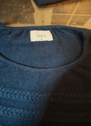 BA&SH, superbe pull, bleu marine, taille 36, marque: Ba&sh, état: Très bon état, taille: S / 36 / 8, 23,00 €, 24,85 € Protection acheteurs incluse