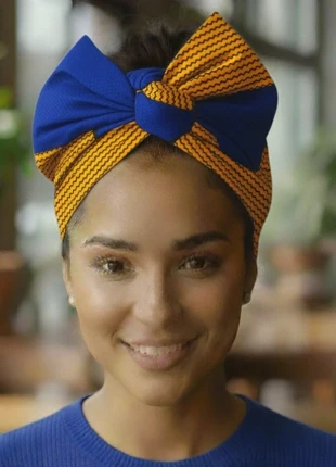 headband foulard tête maré-tèt rigide coton wax, marque: Head, état: Très bon état, 20,00 €, 21,70 € Protection acheteurs (Pro) incluse