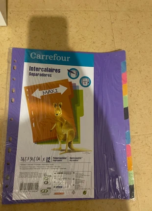 Intercalaire en plastique, merk: Carrefour, staat: Nieuw met prijskaartje, € 2,30, € 3,12 inclusief Kopersbescherming