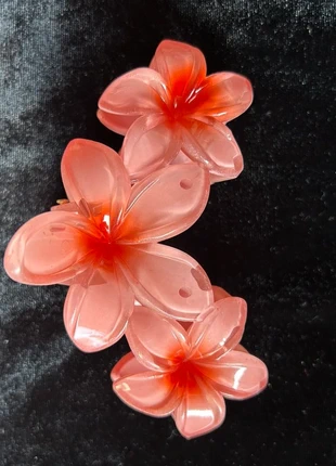 Peach Candy Flower Hair Claw Clip | 3 Flowers | 12 cm | New, état: Neuf sans étiquette, 8,00 €, 9,10 € Protection acheteurs incluse